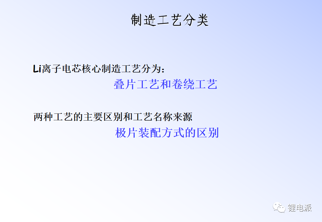 两种锂电池生产工艺介绍