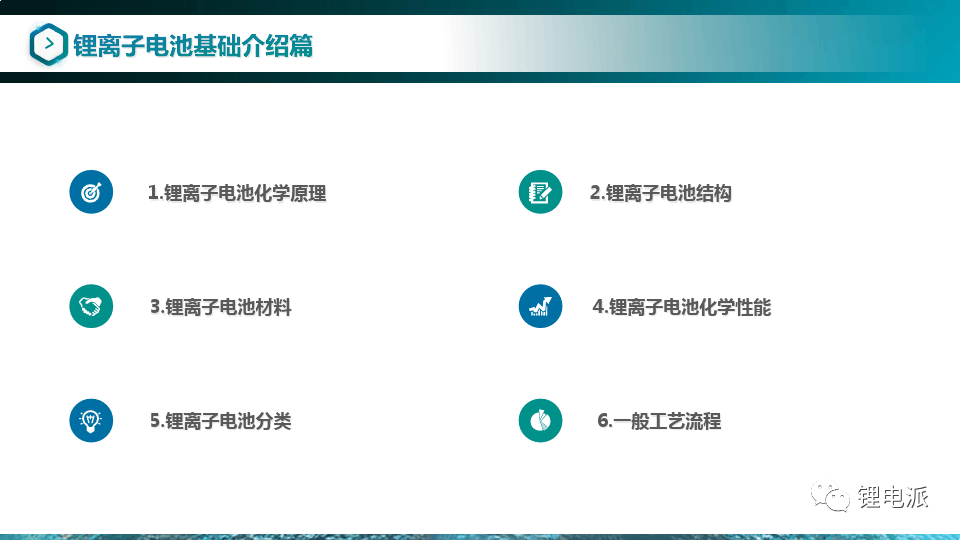 锂离子电池设计开发基础