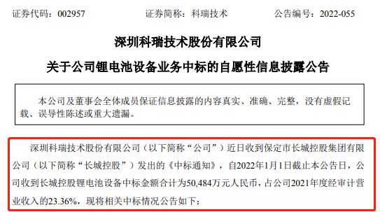 又有设备企业获蜂巢能源大订单！