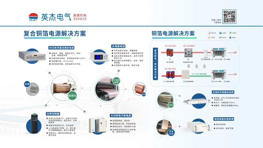 英杰电气复合铜箔电源解决方案 | 第二届动力电池复合集流体大会